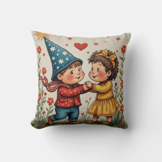 Frohe Weihnachten Angel Boy und Girl Geschenkschmi Kissen