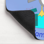 Frohe Weihnachten Angelpinguin Mousepad (Ecke)