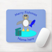 Frohe Weihnachten Angelpinguin Mousepad (Mit Mouse)