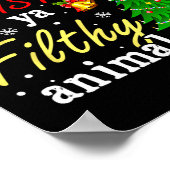 Frohe Weihnachten Animal Filthy Ya Funny Xmas Fami Poster (Ecke)