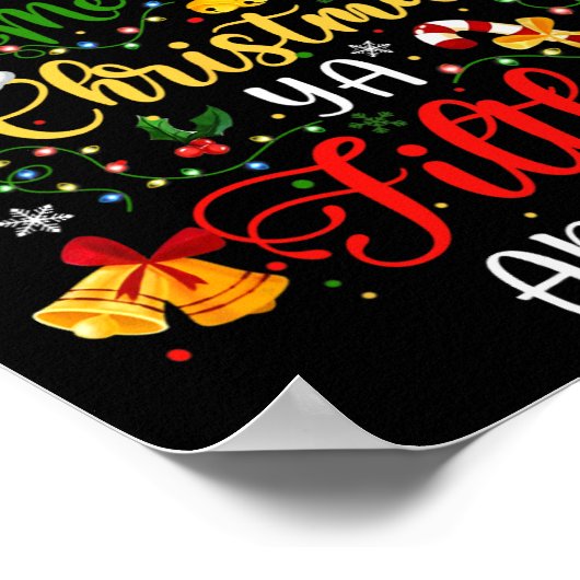 Frohe Weihnachten Animal Filthy Ya Funny Xmas Fami Poster (Ecke)