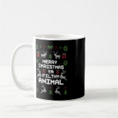 Frohe Weihnachten Animal Filthy Ya Kaffeetasse (Links)