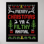 Frohe Weihnachten Animal Filthy Ya Poster (Vorne)
