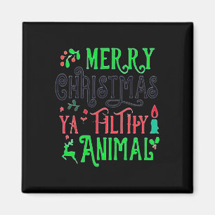 Frohe Weihnachten Animal Filthy Ya Xmas Familie Pa Magnet