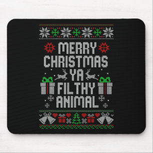 Frohe Weihnachten Animal Filthy Ya Xmas Familie Pa Mousepad