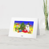 Frohe Weihnachten animierte Tiere (Rückseite)