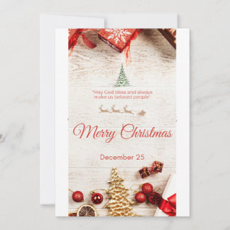 Frohe Weihnachten Ankündigung