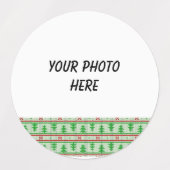 Frohe Weihnachten anpassbar Etiketten (Design 2)