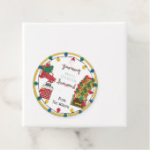 Frohe Weihnachten Anpassbare Krawatte auf Geschenk Geschenkanhänger (Beispiel)