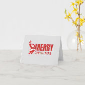 Frohe Weihnachten Anton Weihnachtskarte Karte (Gelbe Blume)