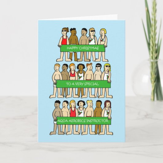 Frohe Weihnachten Aqua Aerobics Trainer (Vorderseite)