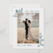 Frohe Weihnachten Aquamarin floral | Foto Holiday (Vorne/Hinten)