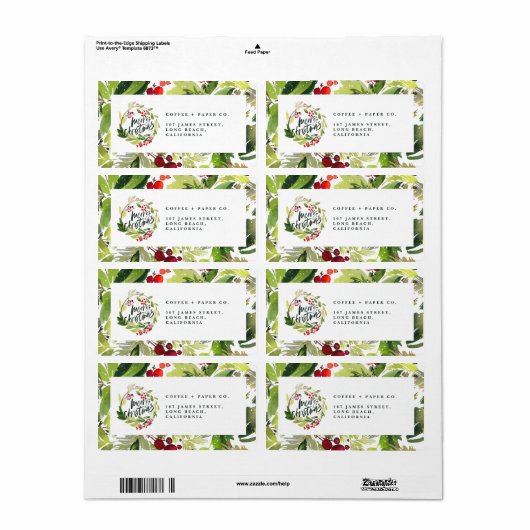 Frohe Weihnachten Aquarell Weihnachten (Vorne)