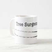 Frohe Weihnachten Arborist Tree Chirurg Chainsaw. Kaffeetasse (Vorderseite Links)