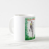 Frohe Weihnachten Arborist Tree Chirurg Chainsaw. Kaffeetasse (Vorderseite Links)