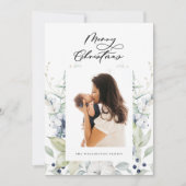 Frohe Weihnachten arktischer Winter Botanisches Fo (Vorderseite)