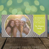 Frohe Weihnachten - Art Deco mit einem Bild