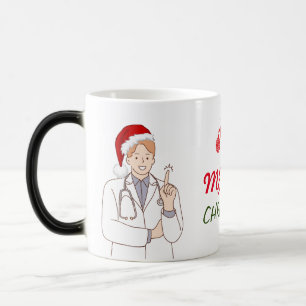 Frohe Weihnachten Arzt Anerkennung Feiertag Design Verwandlungstasse
