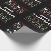 Frohe Weihnachten - ASL American Sign Language I Geschenkpapier (Ecke)