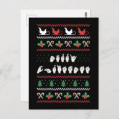 Frohe Weihnachten - ASL American Sign Language I Postkarte (Vorne/Hinten)