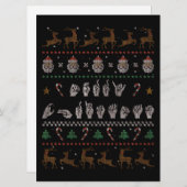 Frohe Weihnachten - ASL American Sign Language II (Vorne/Hinten)