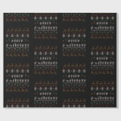 Frohe Weihnachten - ASL American Sign Language II Geschenkpapier (Flach)
