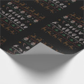 Frohe Weihnachten - ASL American Sign Language II Geschenkpapier (Ecke)