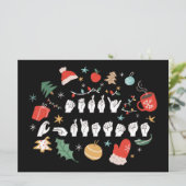 Frohe Weihnachten - ASL American Sign Language III (Stehend Vorderseite)