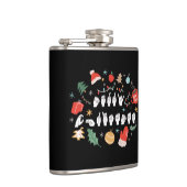 Frohe Weihnachten - ASL American Sign Language III Flachmann (Rechts)