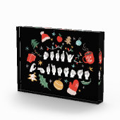 Frohe Weihnachten - ASL American Sign Language III Fotoblock (Rechts)