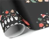 Frohe Weihnachten - ASL American Sign Language III Geschenkpapier (Rolleneckpunkt)