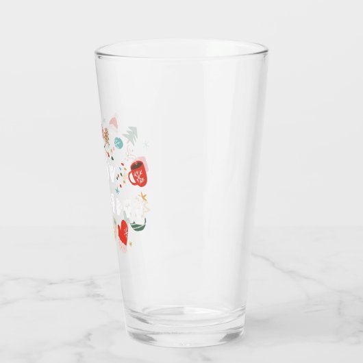 Frohe Weihnachten - ASL American Sign Language III Glas (Links)