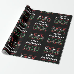 Frohe Weihnachten - ASL Amerikanische Gebärdenspra Geschenkpapier