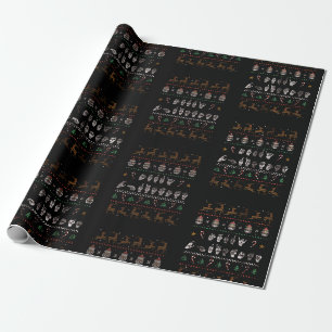 Frohe Weihnachten - ASL Amerikanische Gebärdenspra Geschenkpapier