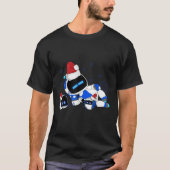 Frohe Weihnachten Astrobot Funny Swea T-Shirt (Vorderseite)
