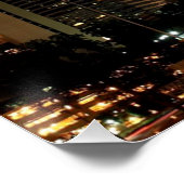 Frohe Weihnachten, Atlanta, Georgia Skyline Poster (Ecke)