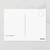 "Frohe Weihnachten", Atlanta, Georgia Skyline Postkarte (Rückseite)