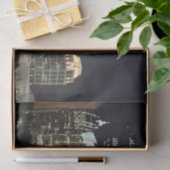 "Frohe Weihnachten", Atlanta, Georgia Skyline Seidenpapier (Geschenk)