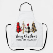 Frohe Weihnachten auch ich bin schwanger schwanger Schürze (Vorderseite)