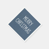 Frohe Weihnachten auf den Sternen Serviette (Ecke)