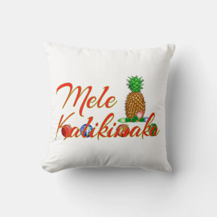 Frohe Weihnachten auf Hawaii Hawaiianische Ananas Kissen