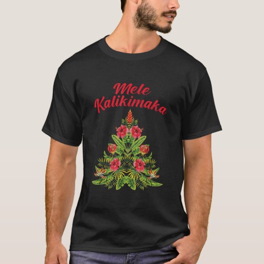 Frohe Weihnachten auf Hawaii T-Shirt (Vorderseite)