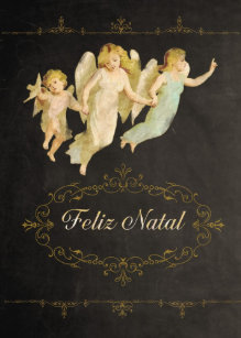 Frohe Weihnachten Auf Portugiesisch Karten Zazzle De