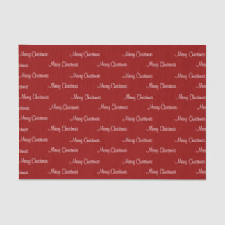 Frohe Weihnachten auf Rot Seidenpapier