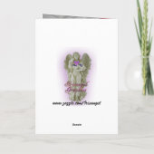 Frohe Weihnachten auf schwarz mit Foto innen (Rückseite)