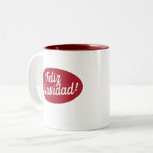 Frohe Weihnachten auf Spanisch | Feliz Navidad Tas Zweifarbige Tasse (Vorderseite Links)