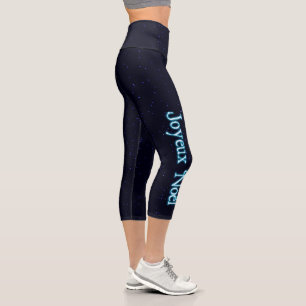 Frohe Weihnachten auf Sternen Capri Leggings