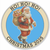 Frohe Weihnachten Aufkleber (Vorderseite)