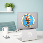 Frohe Weihnachten Aufkleber (Laptop auf Schreibtisch)
