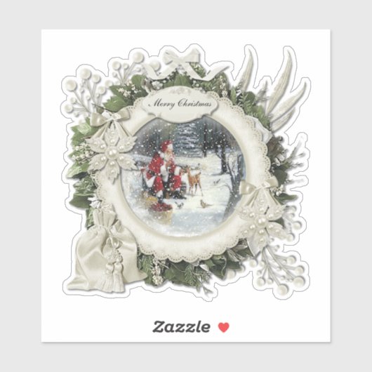 Frohe Weihnachten Aufkleber (Blatt)